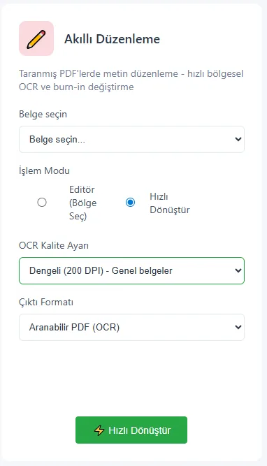 Akıllı Düzenleme