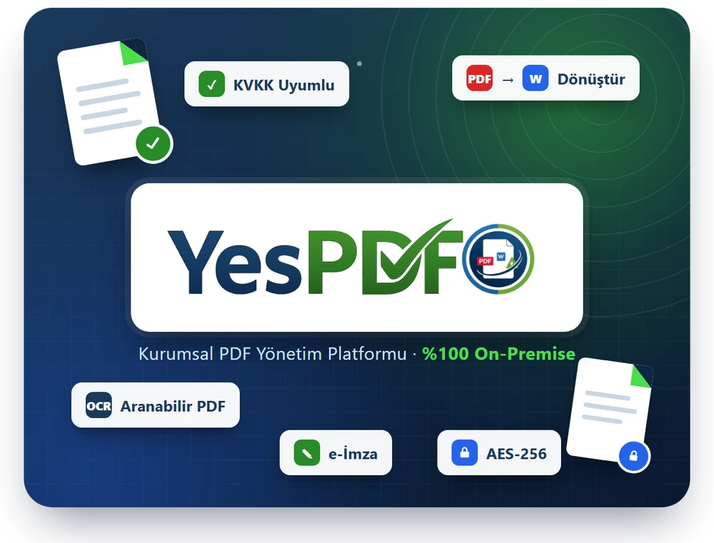 YesPDF - Kurumsal PDF Yönetim Platformu