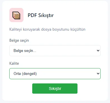 PDF Sıkıştır